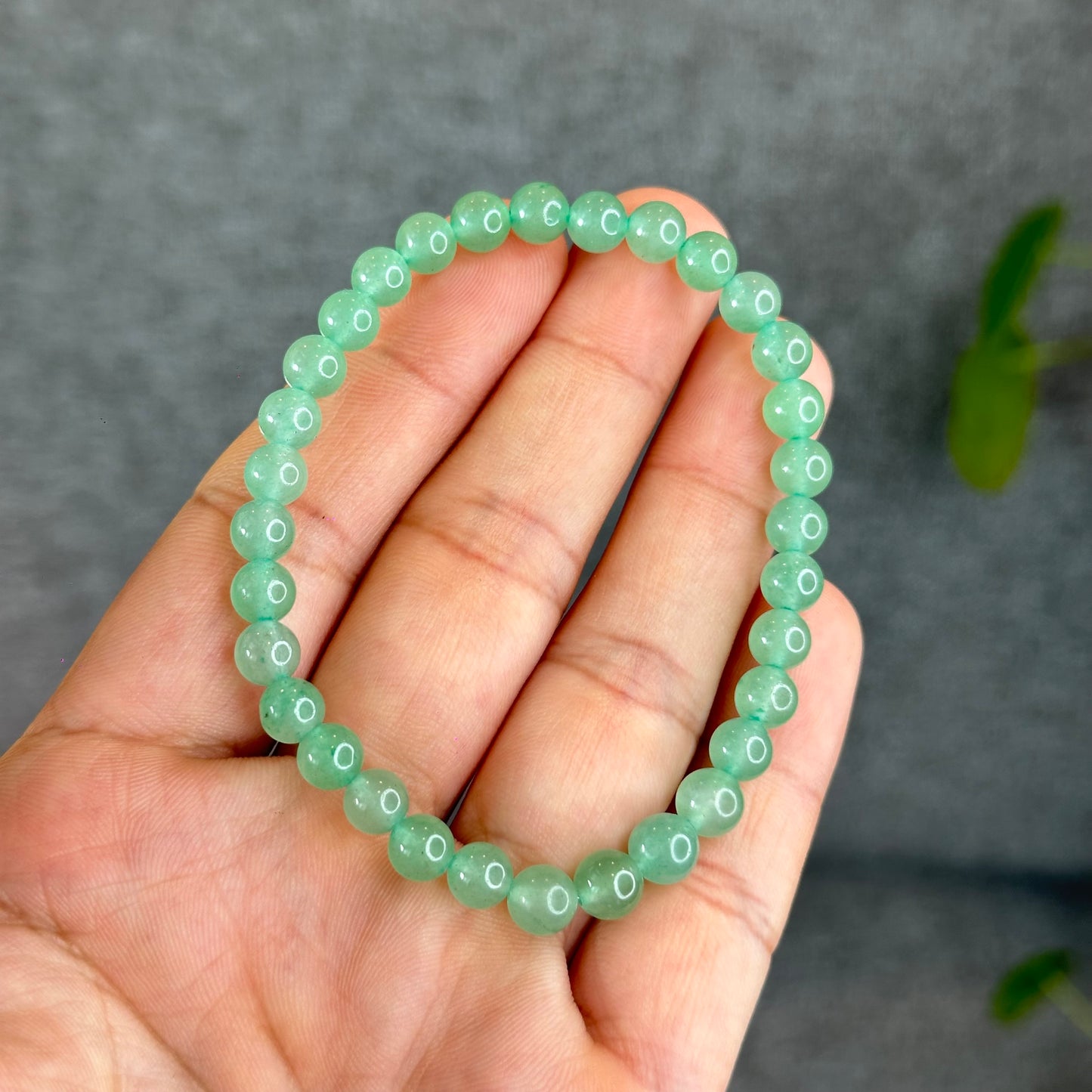Natural Green Aventurine Bracelet Size 6 mm