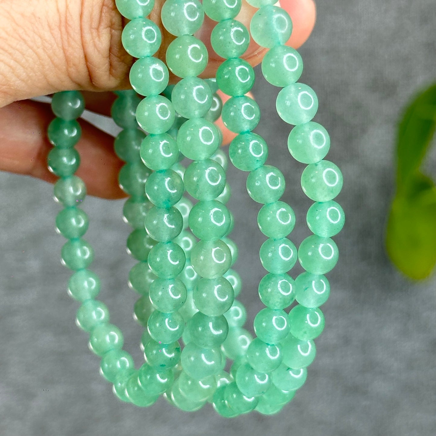 Natural Green Aventurine Bracelet Size 6 mm