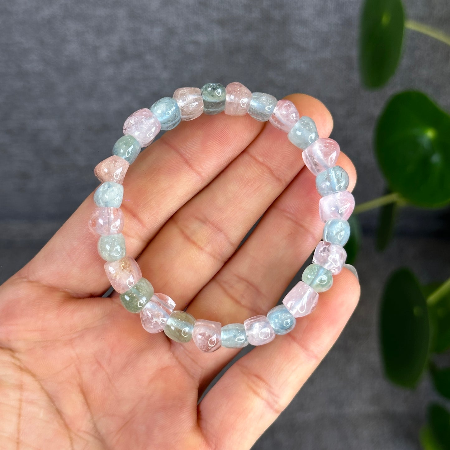 Natural Beryl Mixed Cuff Bracelet from Brazil