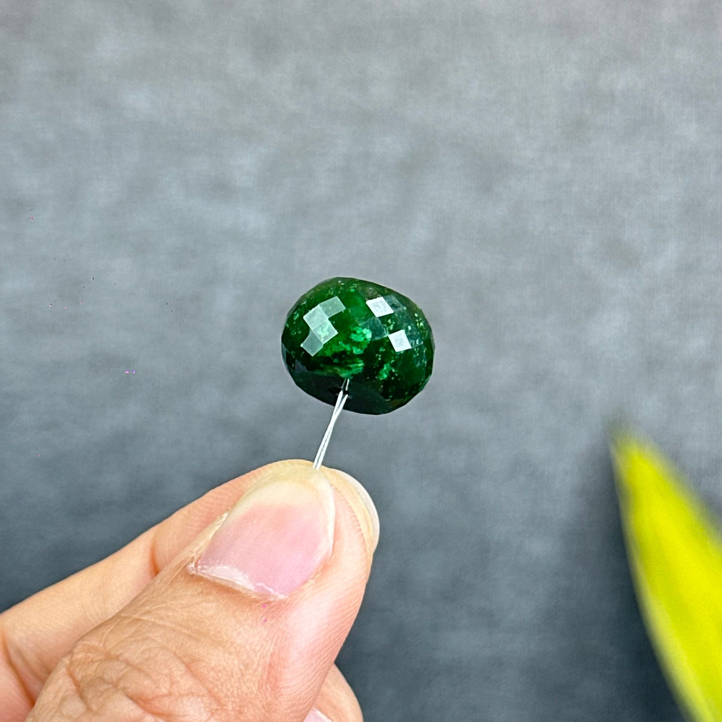 Natural Nephrite Jade Faceted Lu Thong Charm