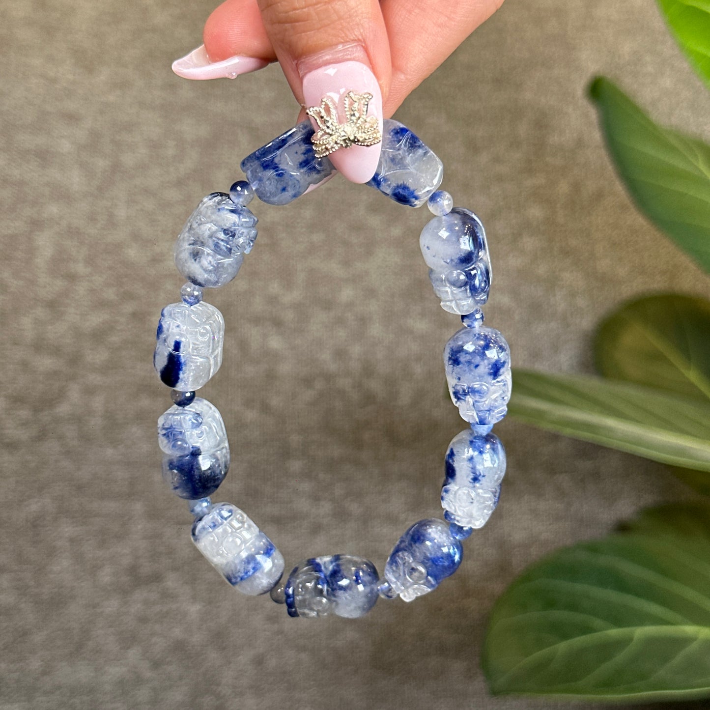 Dumortierite Pixiu Bracelet