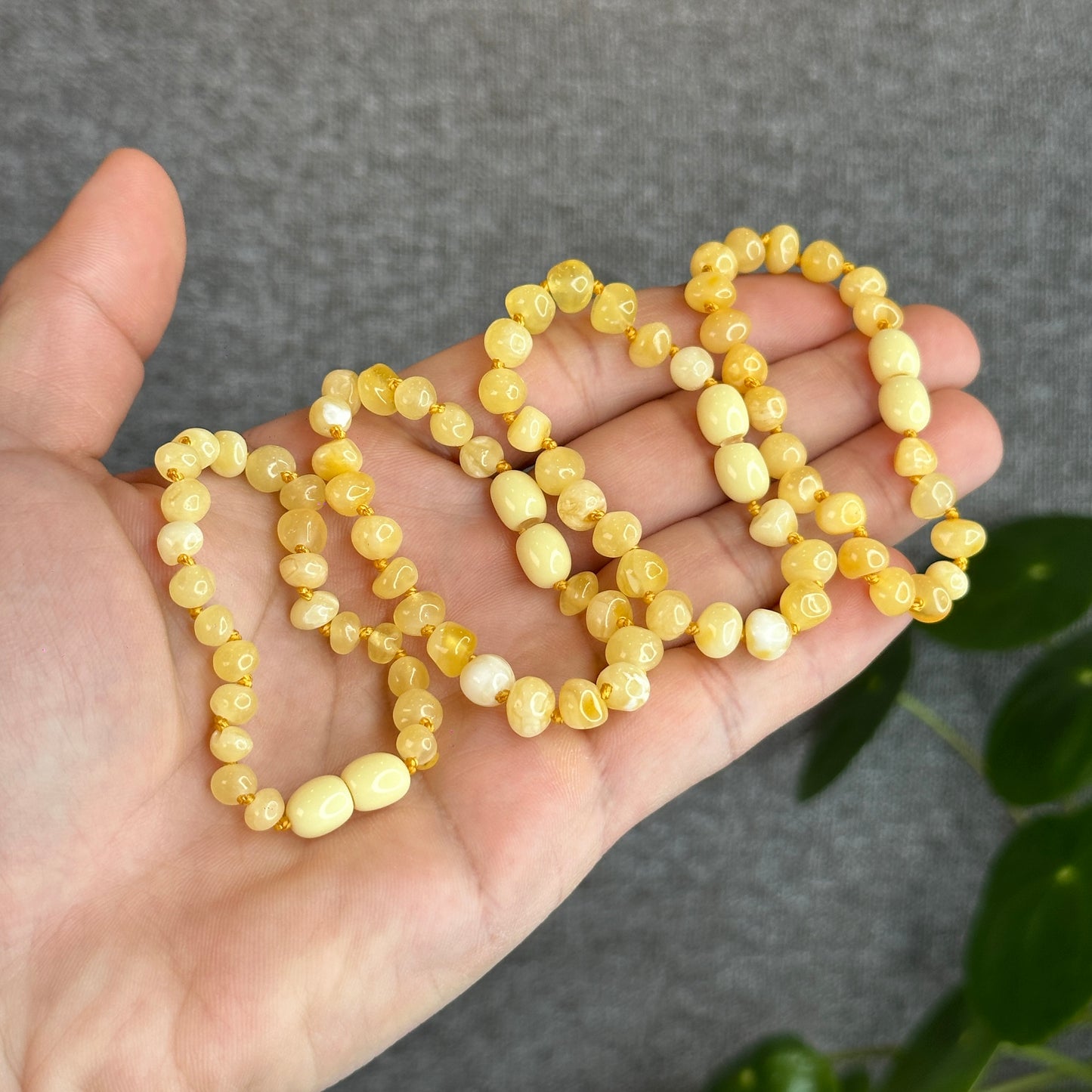 Amber Necklace and Bracelet Set for Kids