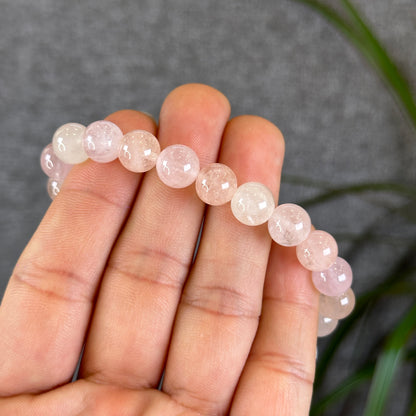 Bracelet Morganite Taille 9 mm