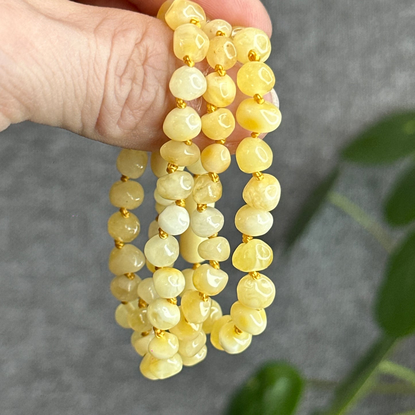 Amber Necklace and Bracelet Set for Kids