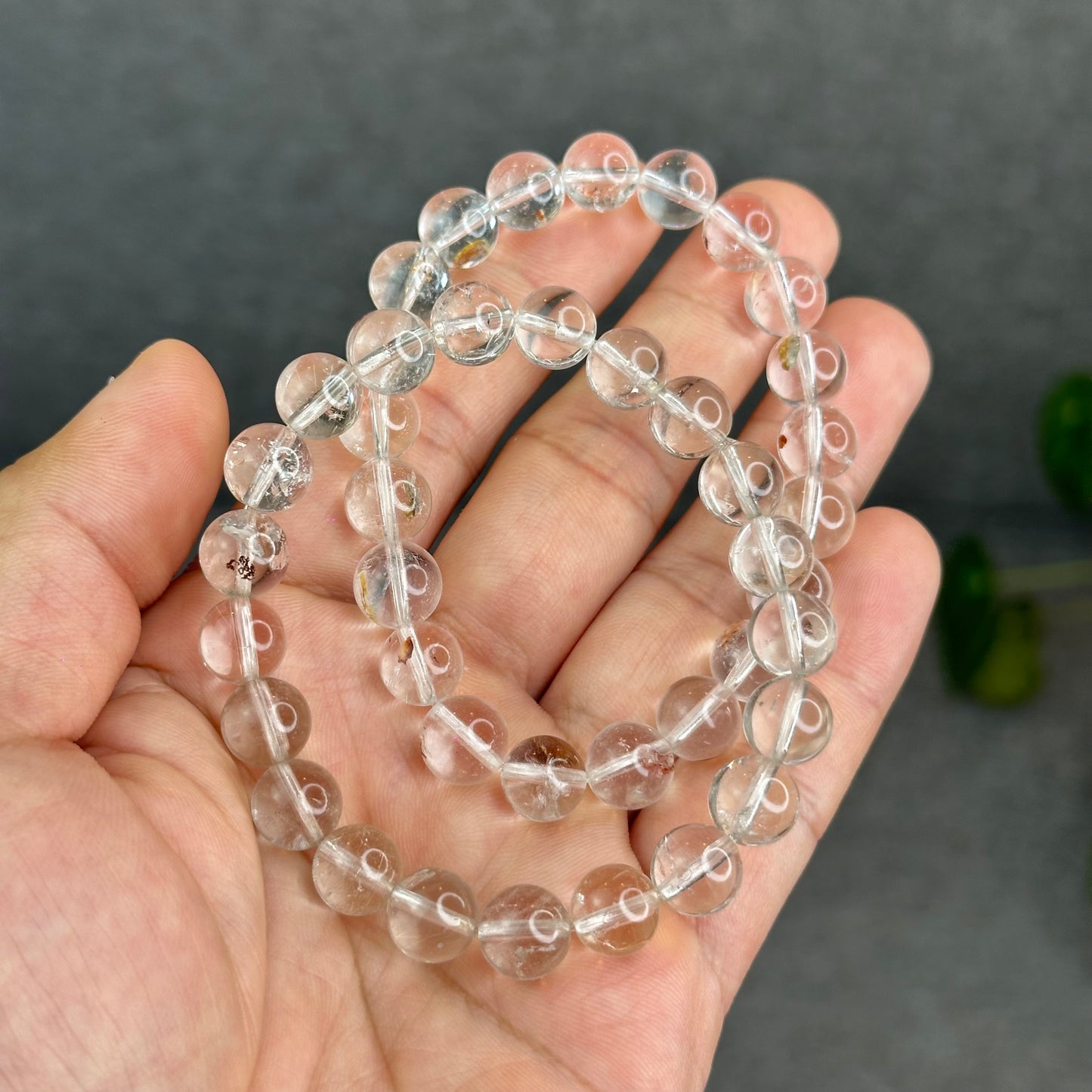 Natural Clear Quartz with Inclusion Size 8.8 mm