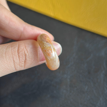 Coral Fossil Ring Size 1.8