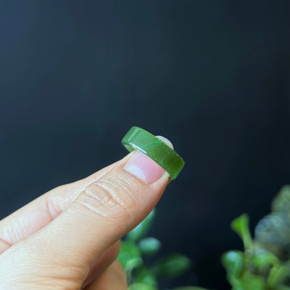 Nephrite Jade Ring Size 1.68