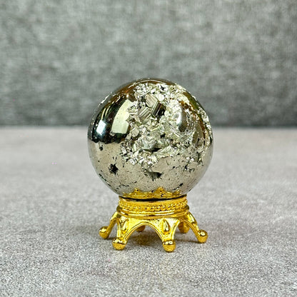 Natural Pyrite Sphere - High Quality