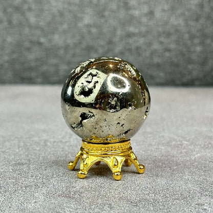 Natural Pyrite Sphere - High Quality
