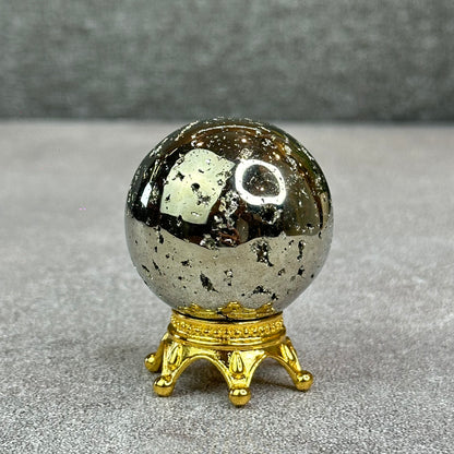 Natural Pyrite Sphere - High Quality
