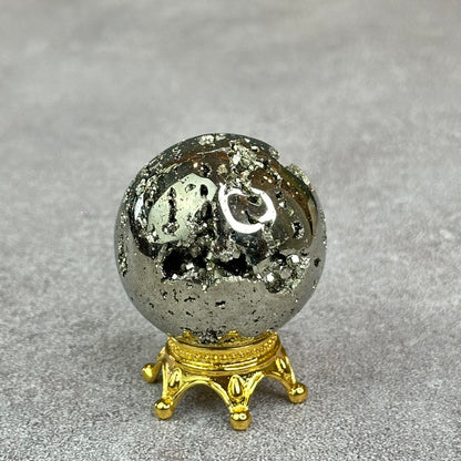 Natural Pyrite Sphere - High Quality