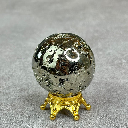 Natural Pyrite Sphere - High Quality
