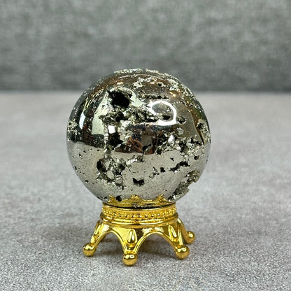 Natural Pyrite Sphere - High Quality