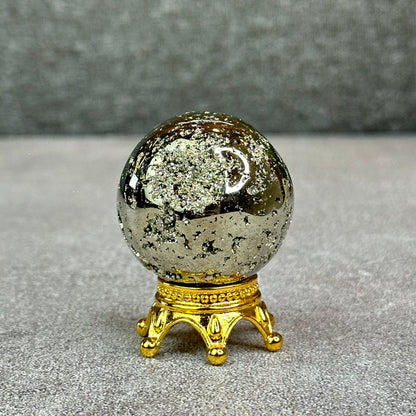 Natural Pyrite Sphere - High Quality
