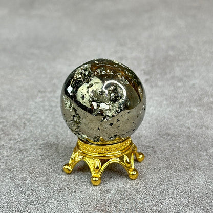 Natural Pyrite Sphere - High Quality