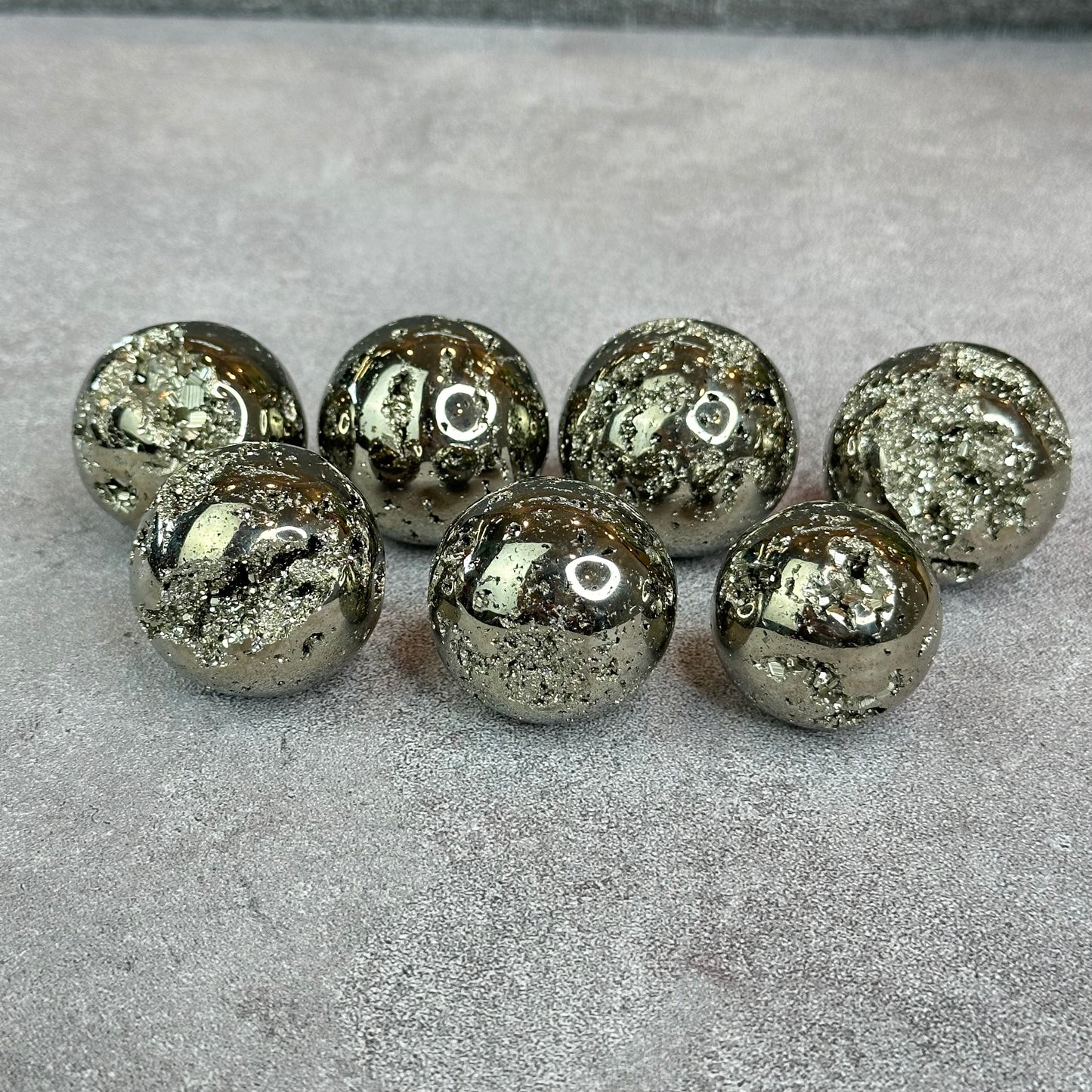 Natural Pyrite Sphere - High Quality