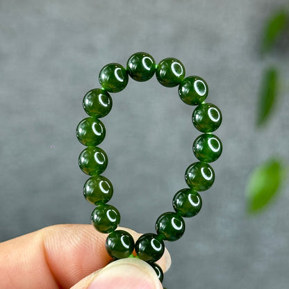 Natural Nephrite Jade Bracelet 6 mm