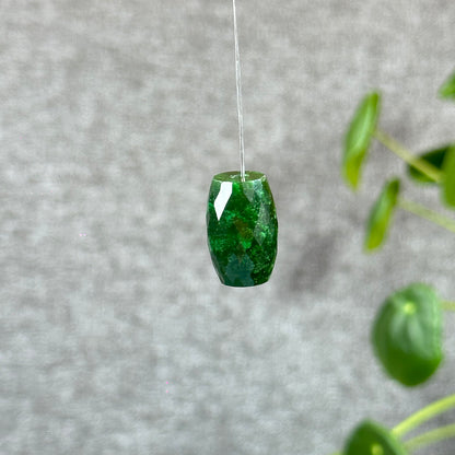 Faceted Lu Thong Nephrite Jade Charm