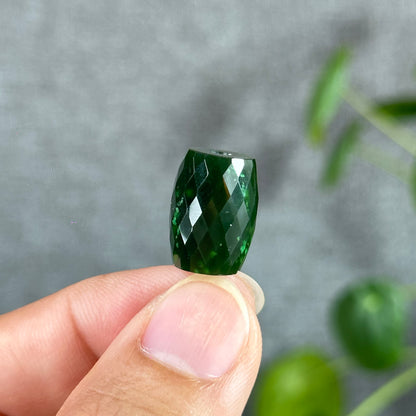 Faceted Lu Thong Nephrite Jade Charm