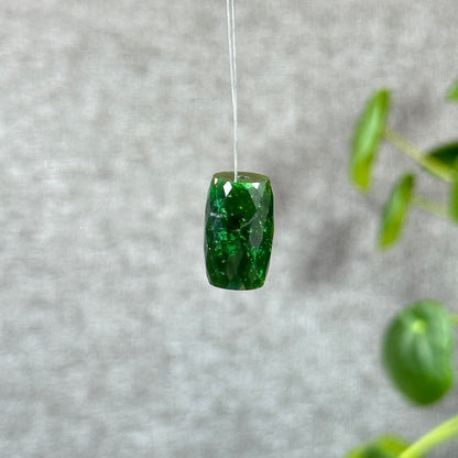 Faceted Lu Thong Natural Nephrite Jade Charm