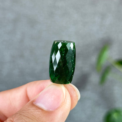 Faceted Lu Thong Nephrite Jade Charm