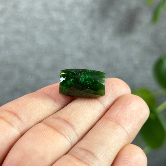 Faceted Lu Thong Nephrite Jade Charm