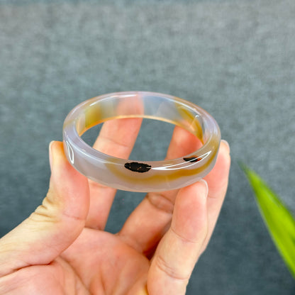 Bracelet Agate Style Carré Taille 53,8 mm Certificat 012614
