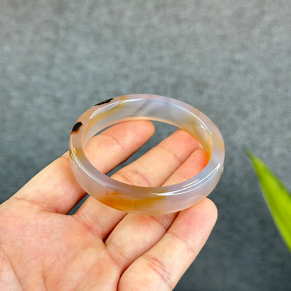Bracelet Agate Style Carré Taille 53,8 mm Certificat 012614