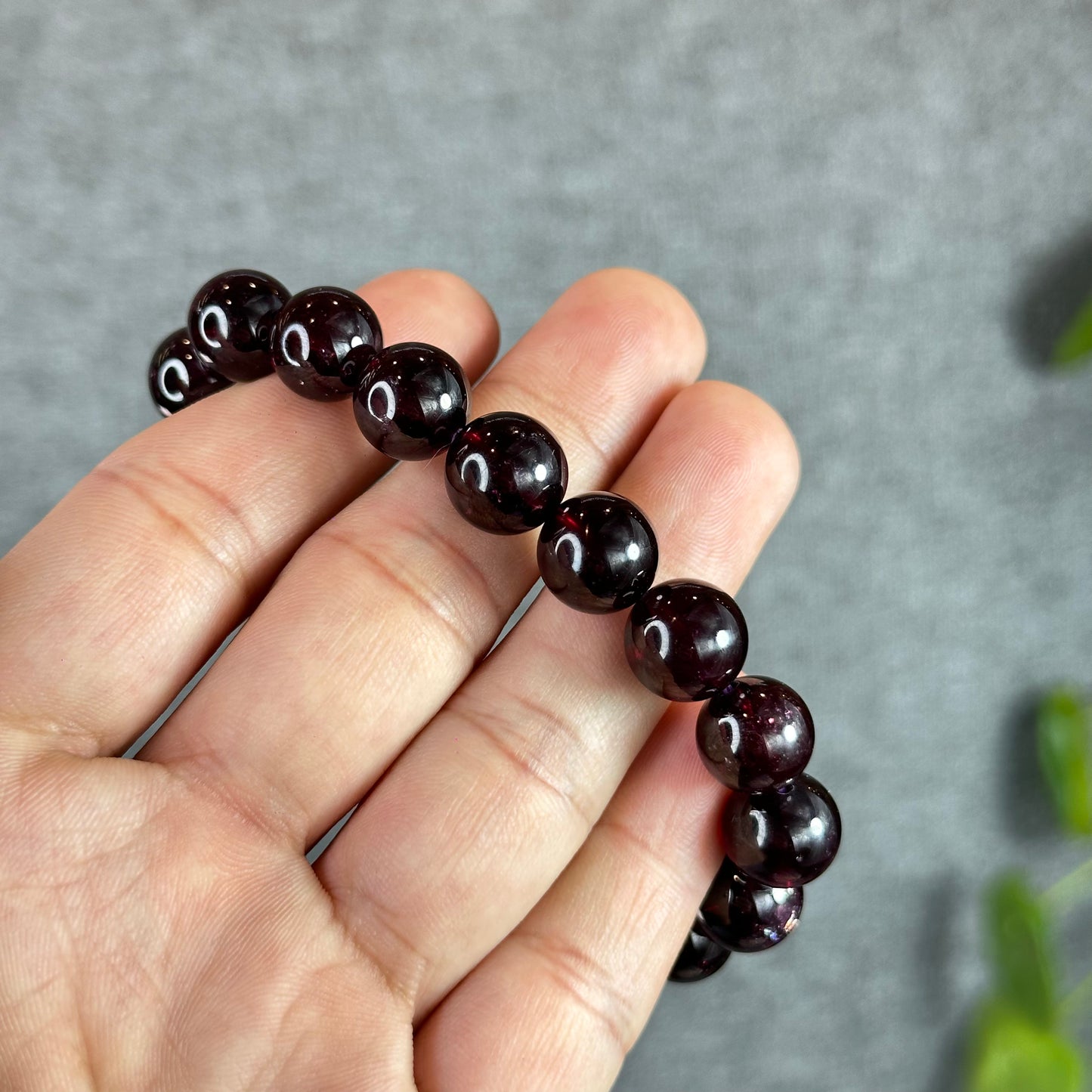 Deep Plum Star Garnet VIP Bracelet Size 11 mm