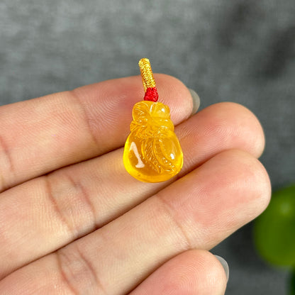 Amber Money Bag Charm