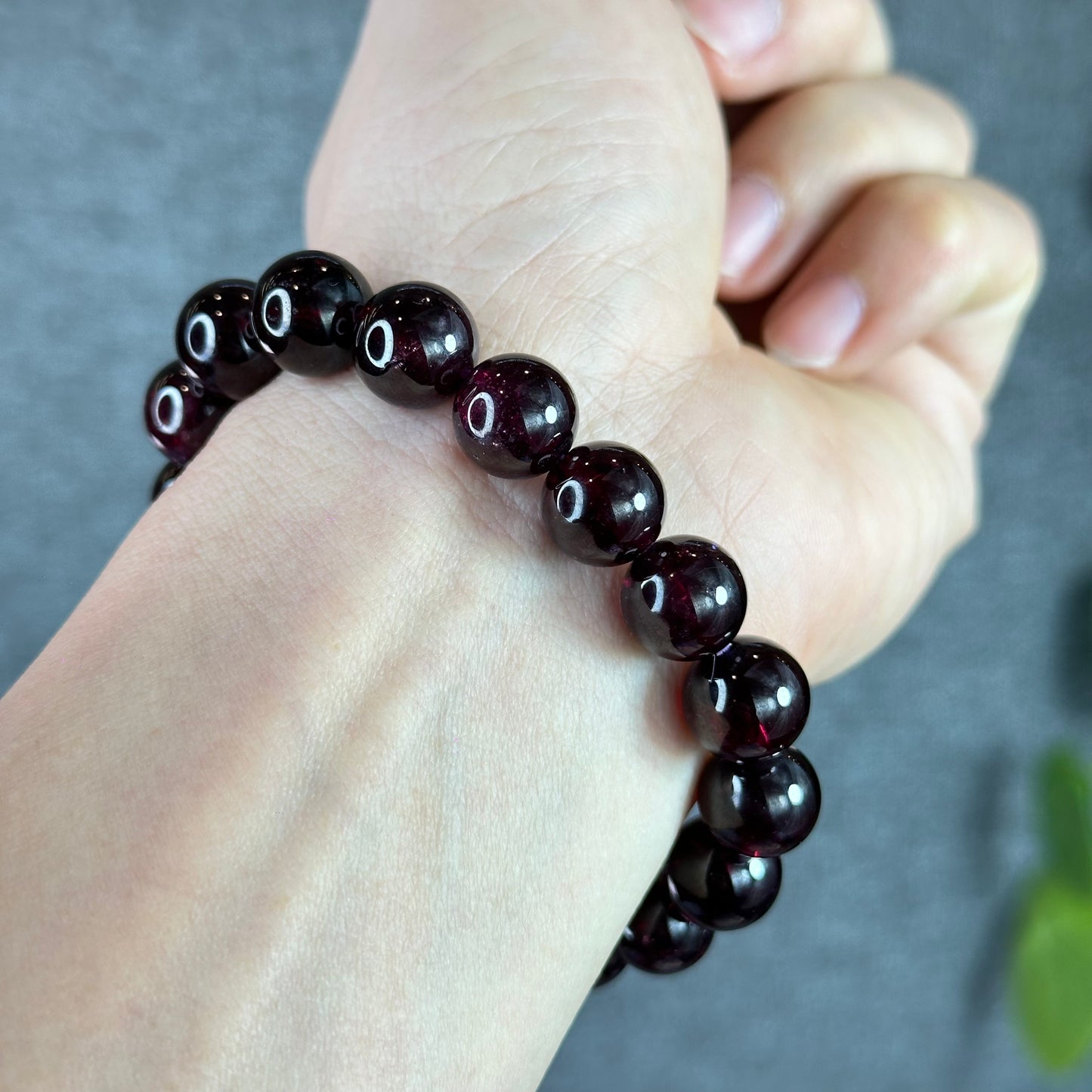 Deep Plum Star Garnet VIP Bracelet Size 11 mm