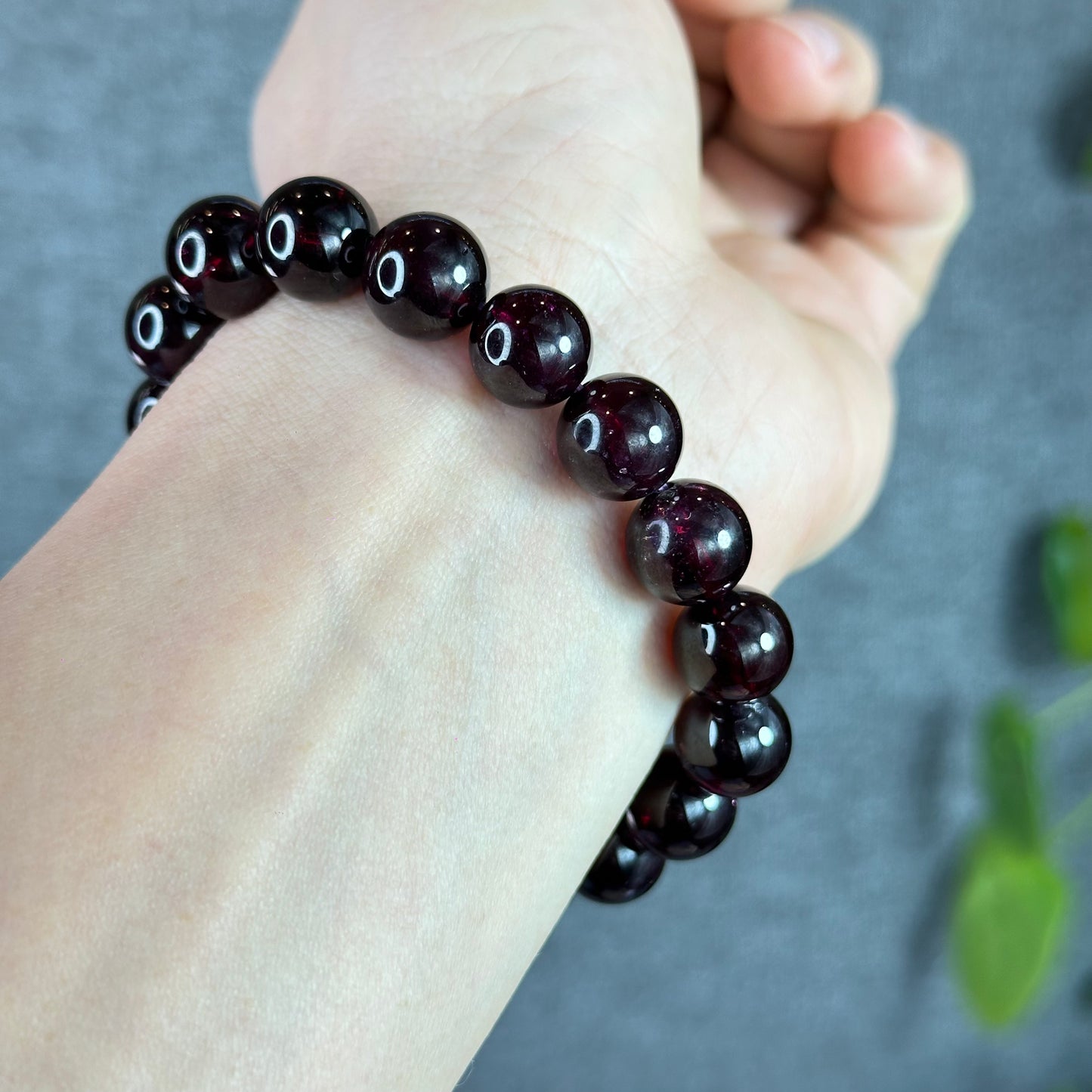 Deep Plum Star Garnet VIP Bracelet Size 11 mm