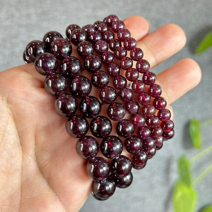 Deep Plum Star Garnet VIP Bracelet Size 7.3 mm