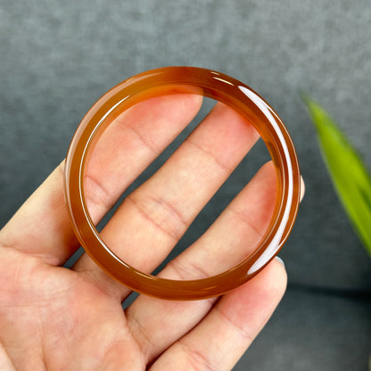 Natural Agate Bangle Square Style Size 54 mm