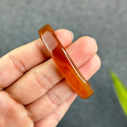 Natural Agate Bangle Square Style Size 54 mm