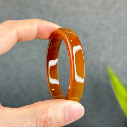 Natural Agate Bangle Square Style Size 54 mm