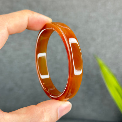 Natural Agate Bangle Square Style Size 54 mm