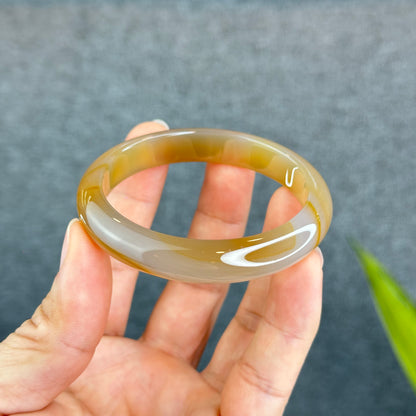 Bracelet Agate Style Feuille Taille 55 mm Certificat 012612
