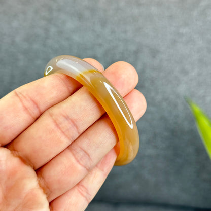 Bracelet Agate Style Feuille Taille 55 mm Certificat 012612
