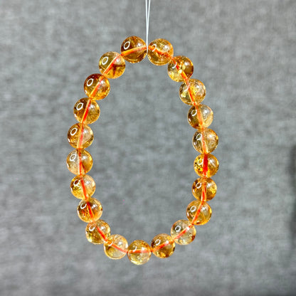 Natural Citrine Bracelet Size 9.5 mm