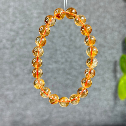 Natural Citrine Bracelet Size 9.5 mm