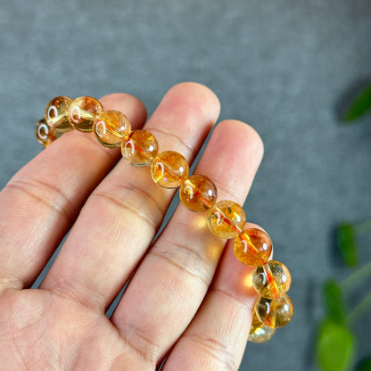 Natural Citrine Bracelet Size 9.5 mm