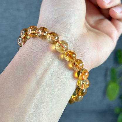 Natural Citrine Bracelet Size 9.5 mm