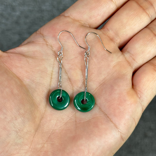 Dong Dieu Natural Malachite Ear rings