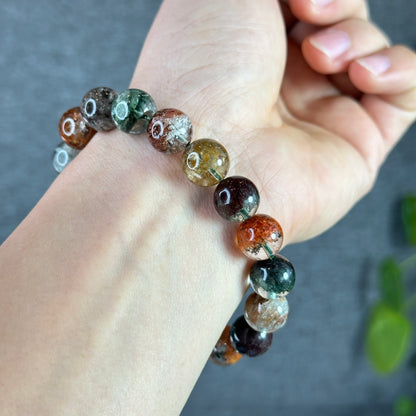 Multi Colour Natural Landscape Quartz VIP Bracelet Size 11.5 mm