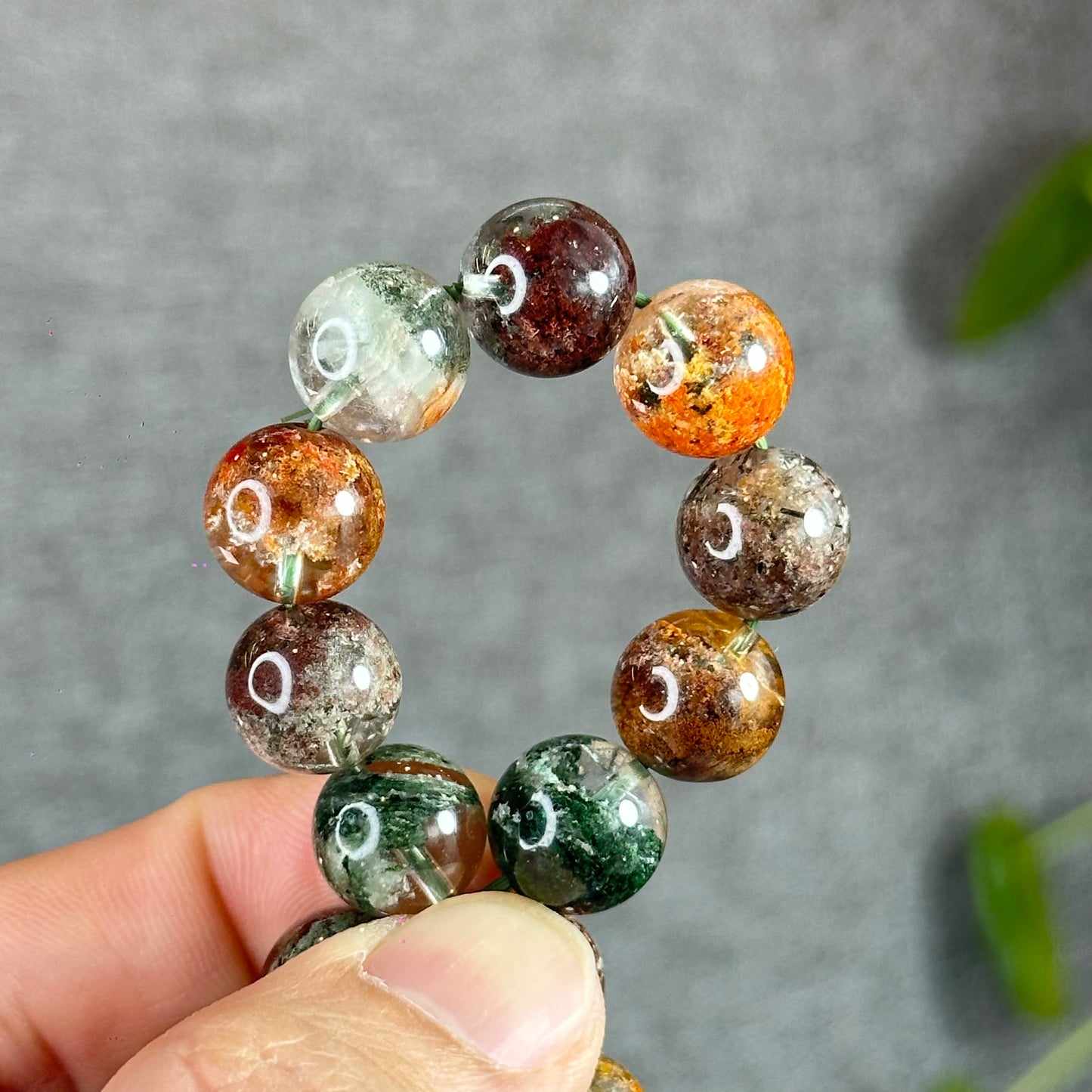 Multi Colour Natural Landscape Quartz VIP Bracelet Size 11.5 mm