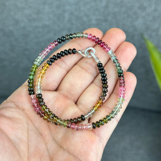 Natural Tourmaline VIP Triple Wrap Bracelet Size 5 mm