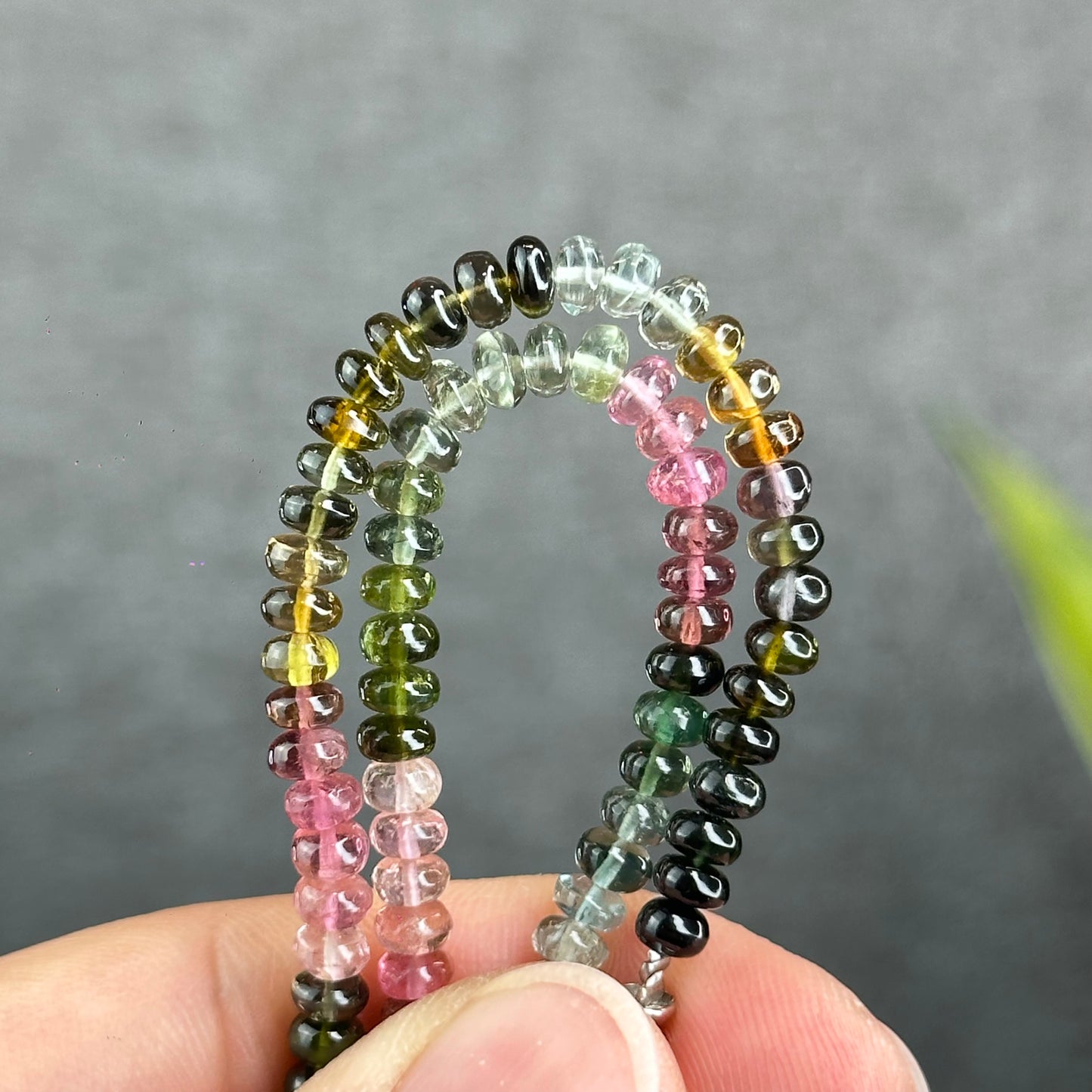 Natural Tourmaline VIP Triple Wrap Bracelet Size 5 mm