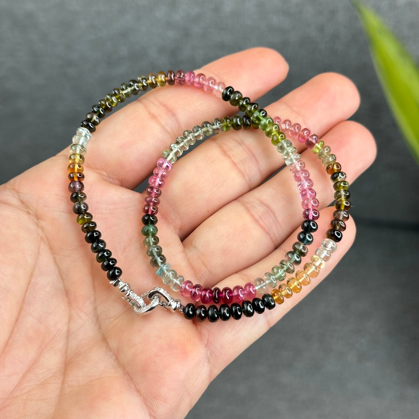 Natural Tourmaline VIP Triple Wrap Bracelet Size 5 mm