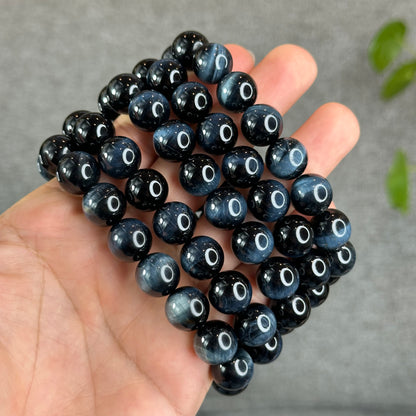 Natural Blue Tiger Eye Bracelet Size 12 mm